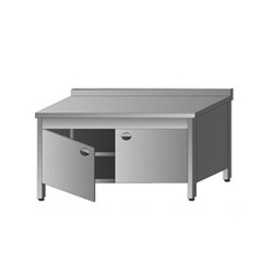 DOLAPLI ARA RAFLI ÇARPMA KAPAKLI TEZGAH 70X60X85