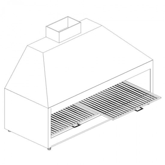 KÖMÜRLÜ IZGARA 90X60X110