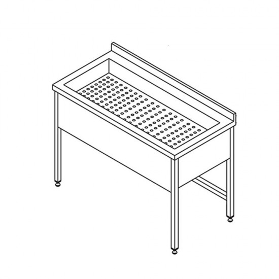 SEBZE YIKAMA SÜZME TEZGAHI 150X70X85
